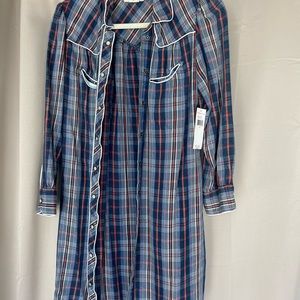 Ralph Lauren Denim & Supply buttoned plaid dress NWT size medium